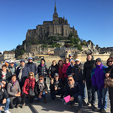 Foto di gruppo viaggio in Francia