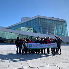 Foto di gruppo viaggio a in Norvegia