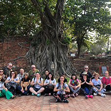 Foto di gruppo viaggio in Cambogia