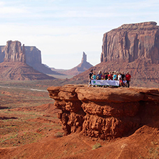 Foto di gruppo viaggio  in America